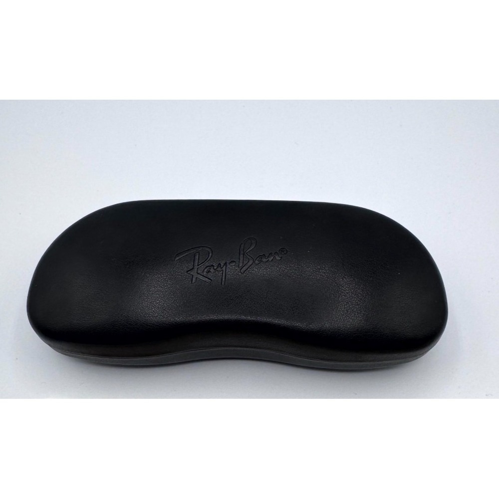 Ray-Ban Eyeglasses Sunglasses Hard Case Small Black Faux Leather Case Clamshell